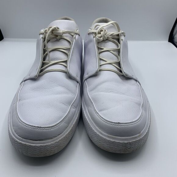 Nike Shoes Mens  Size 12 Air Jordan V5 Grown Low Top White Leather 428902-100 - Picture 6 of 8